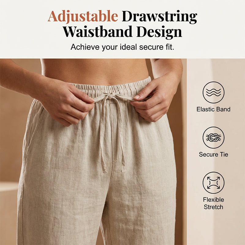 Women's Cotton Linen Capris