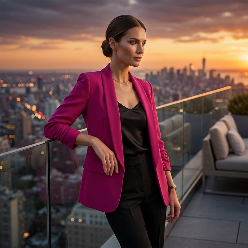 Women¡¯s Elegant Slim-Fit Business Casual Blazer