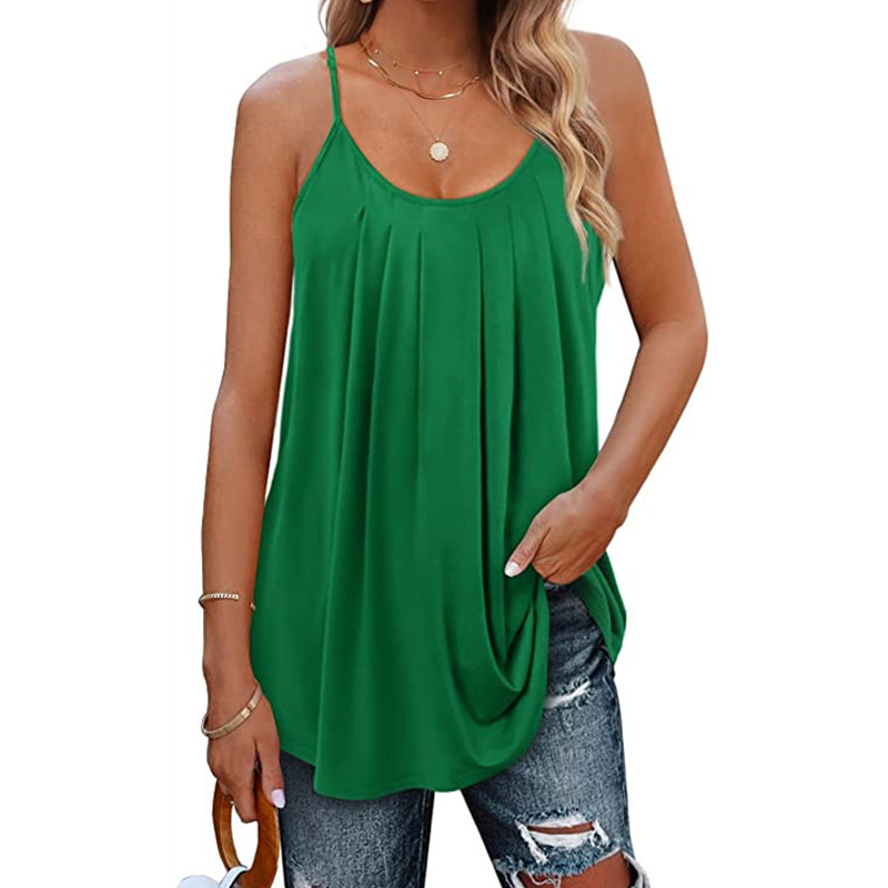 Camisole d'été plissée et légère