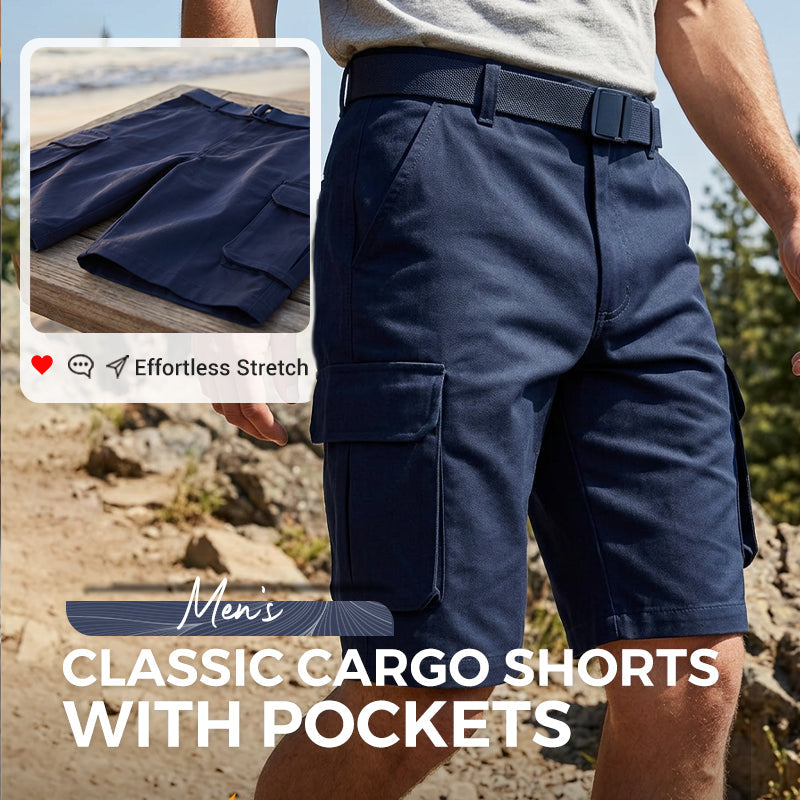 Klassieke cargoshort voor heren met zakken