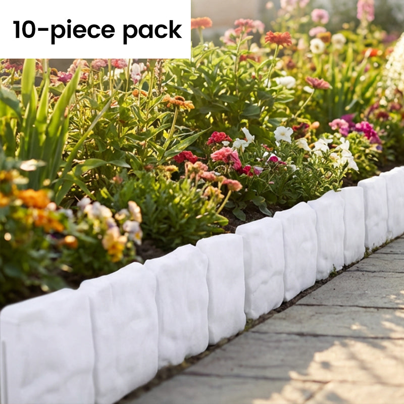 Easy Install Cobblestone Garden Border - 5M Edging Kit