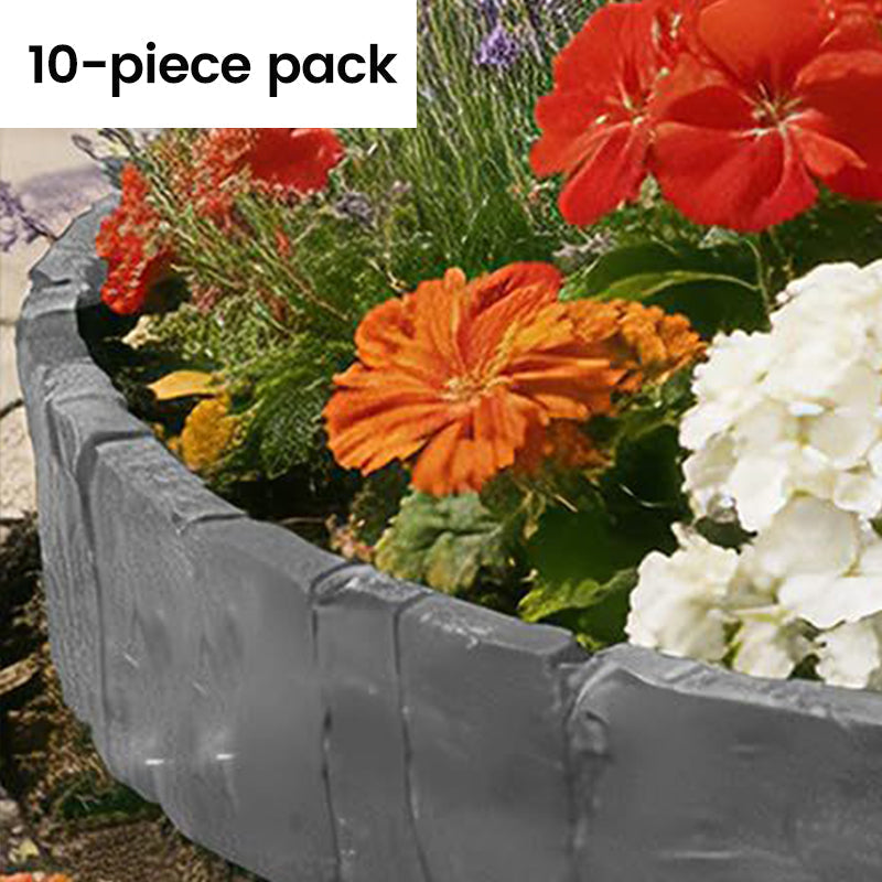 Easy Install Cobblestone Garden Border - 5M Edging Kit