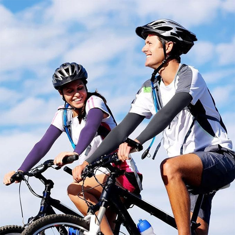 Sporty Cooling Compression Sleeves with UV Protection ¨C Cool, Protective, and Perfect for Outdoor Sports