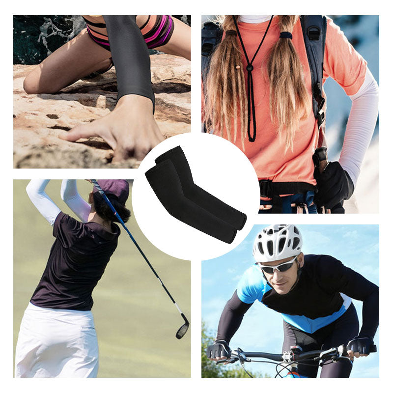Sporty Cooling Compression Sleeves with UV Protection ¨C Cool, Protective, and Perfect for Outdoor Sports