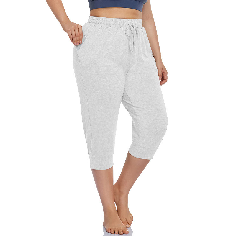 Casual capribroek voor dames met zakken