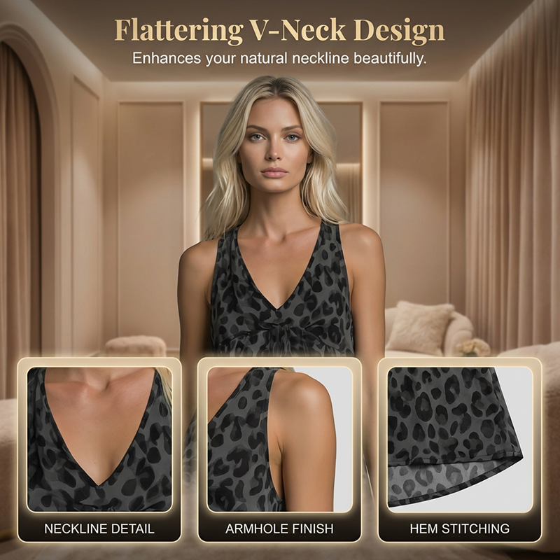Sleeveless Halter Top & Wide-Leg Pants Set ¨C Flowy, Comfortable & Effortlessly Chic