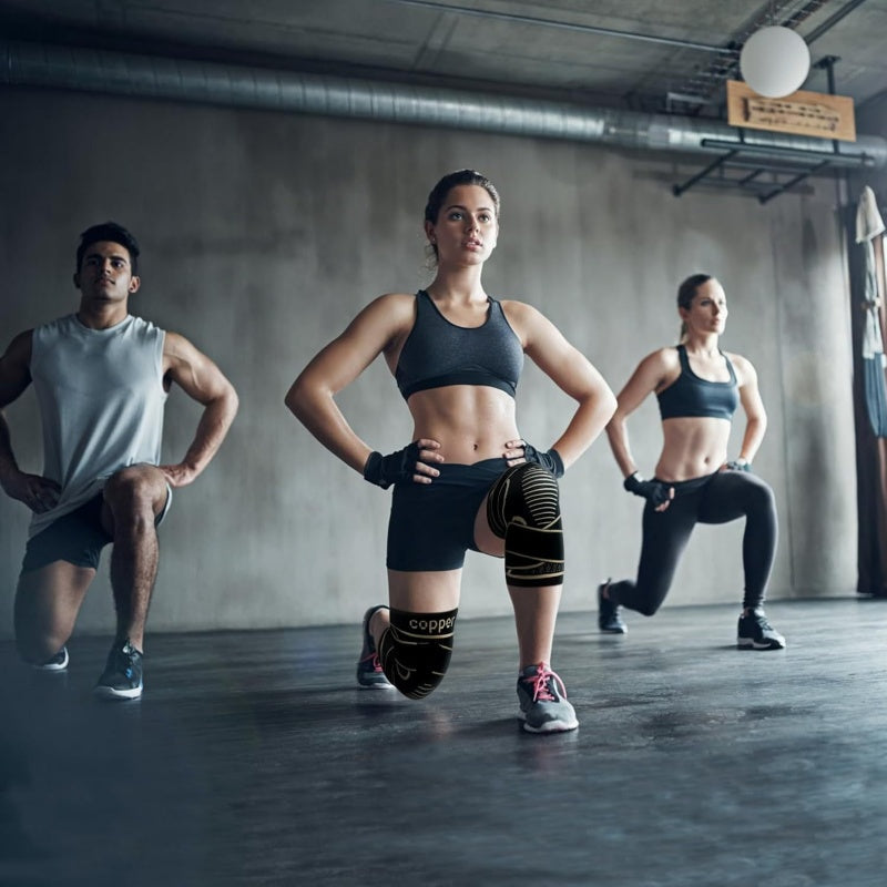 Koperen compressiekniebrace