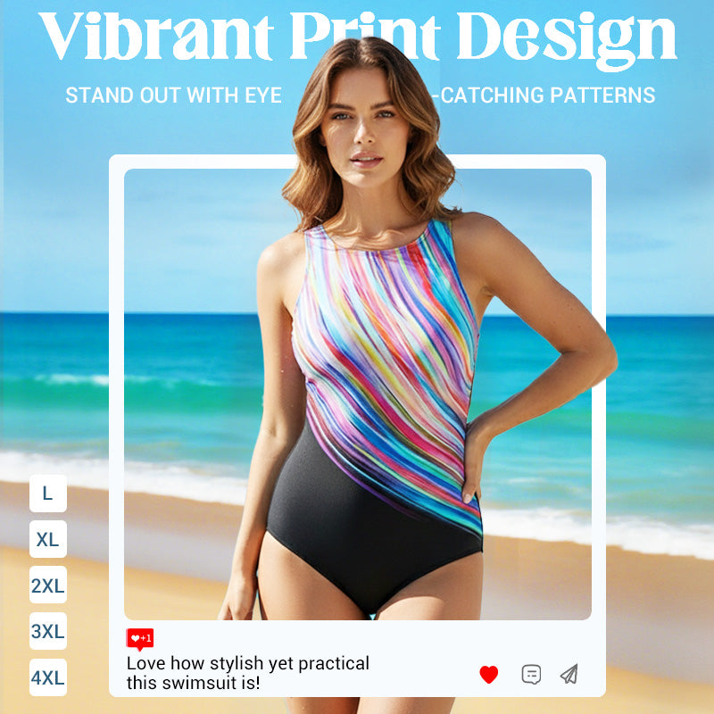 Costume da bagno intero stampato alla moda