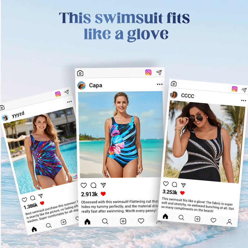 Costume da bagno intero stampato alla moda