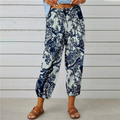 Pantaloni jogger vintage a vita alta con stampa floreale - eleganti, comodi e perfetti per tutti i giorni