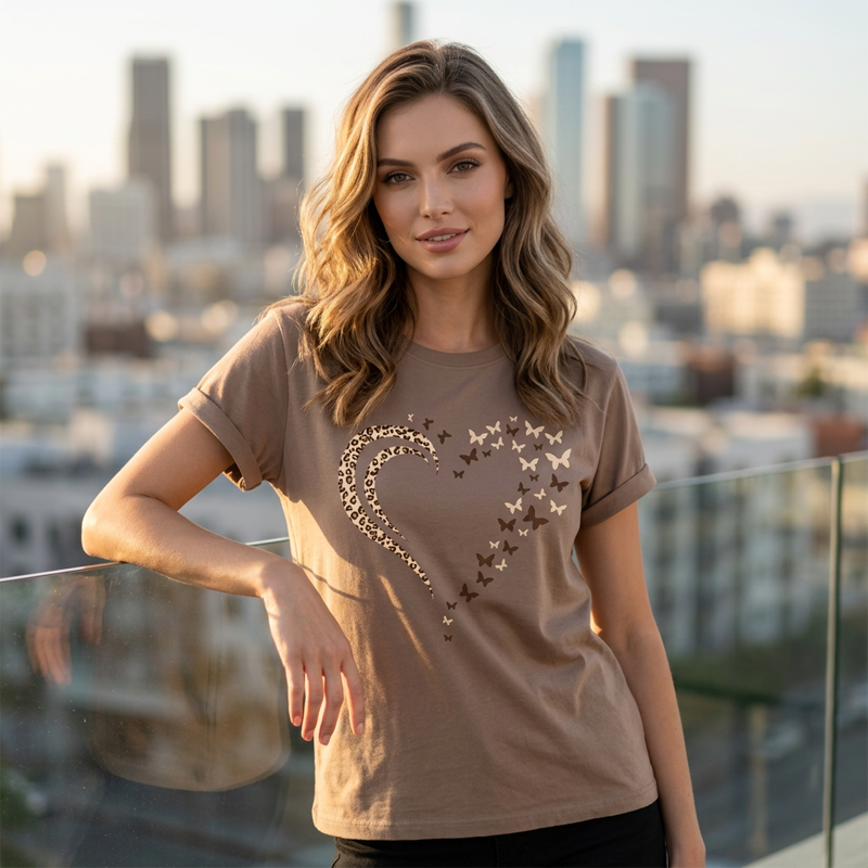 Women's Casual Print Short Sleeve Top