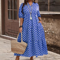 Women's Casual Bohemian Printed Maxi Dress