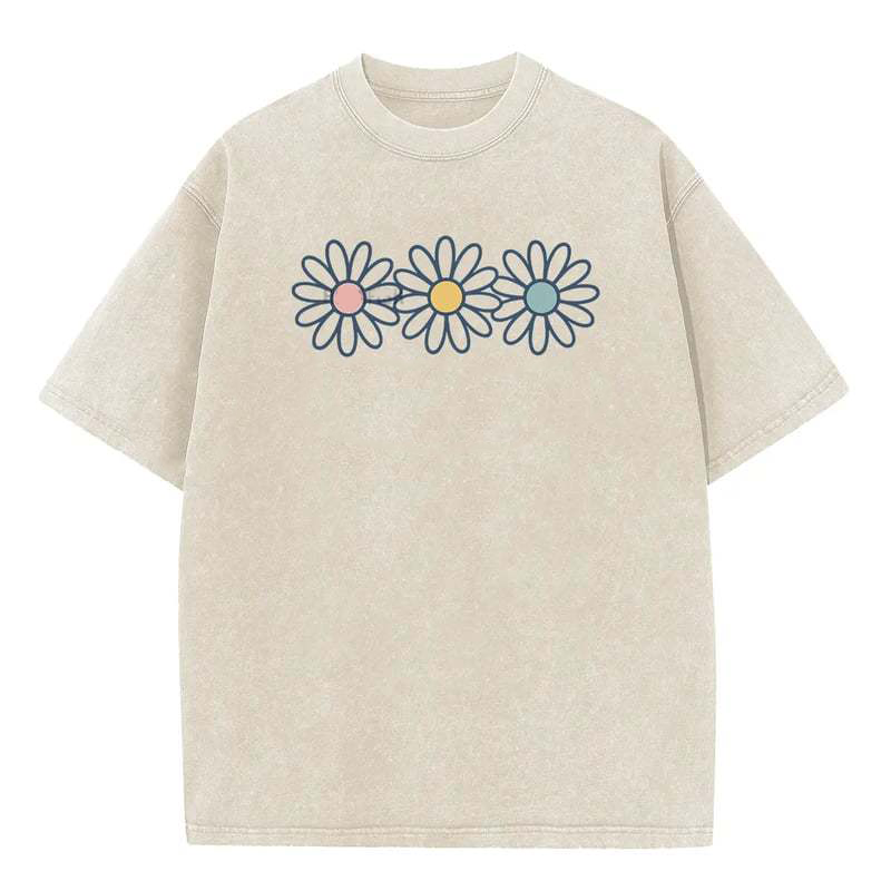 T-shirt met madeliefjesprint voor dames