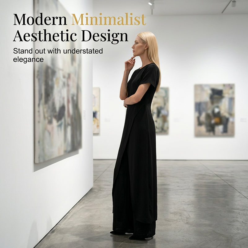 Minimalist Loose Fit Two-Piece Outfit