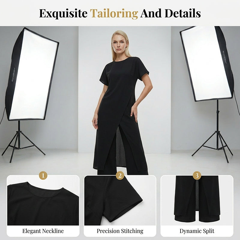 Minimalist Loose Fit Two-Piece Outfit