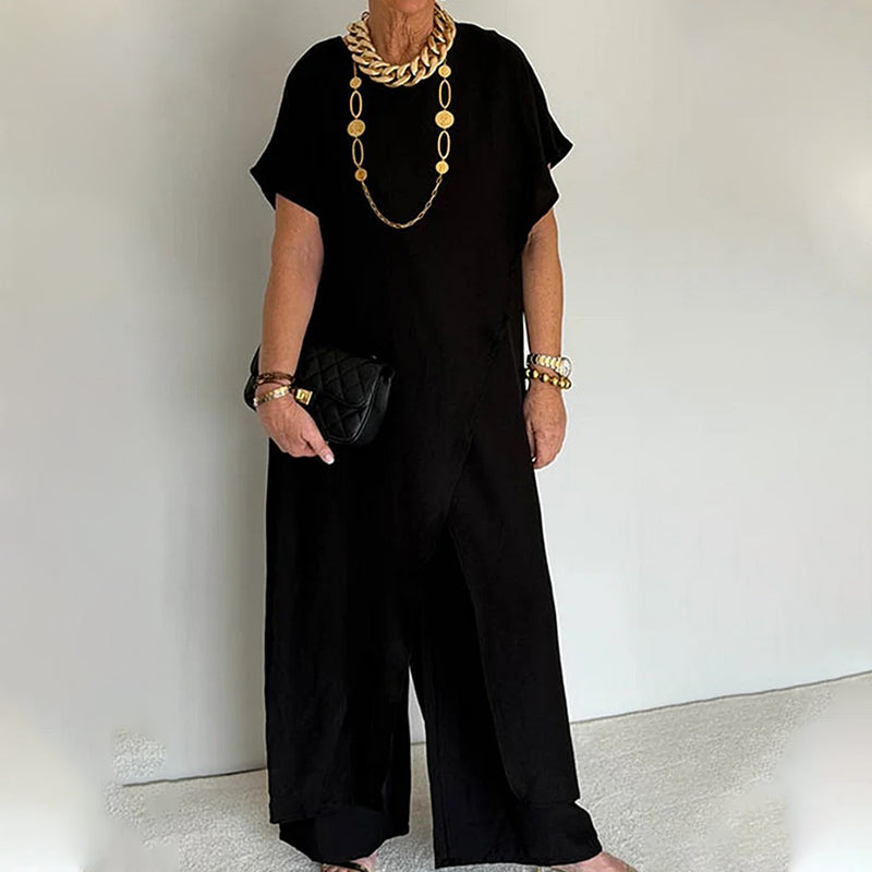Minimalist Loose Fit Two-Piece Outfit