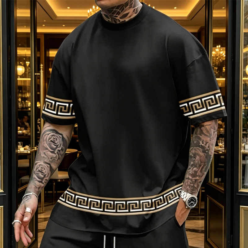 Breathable Crew Neck Short Sleeve & Shorts Set