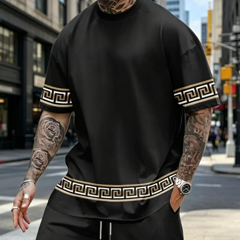 Breathable Crew Neck Short Sleeve & Shorts Set
