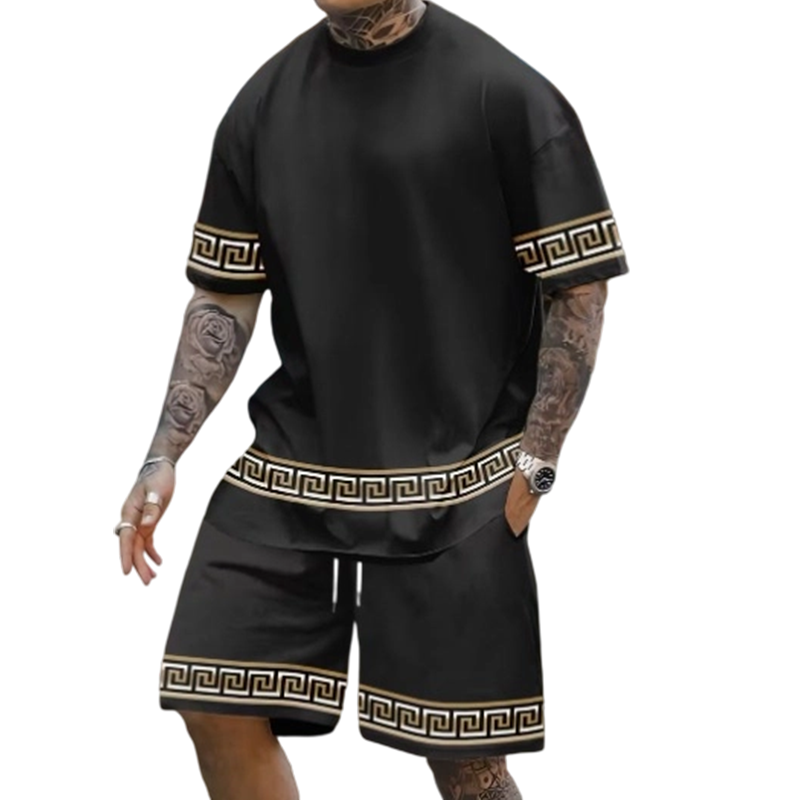 Breathable Crew Neck Short Sleeve & Shorts Set