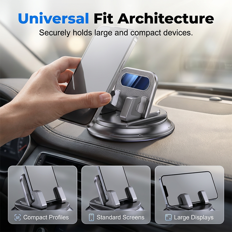 NOW Rotating Dashboard Car Phone Holder¨CHands-Free Phone Mount