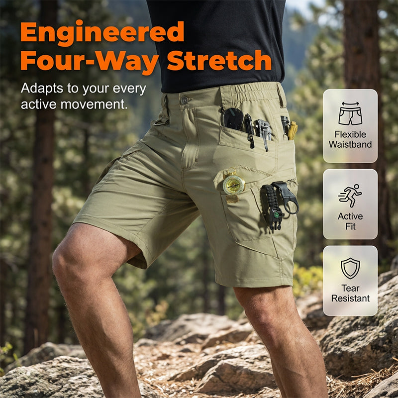 Casual cargoshorts voor heren voor buiten