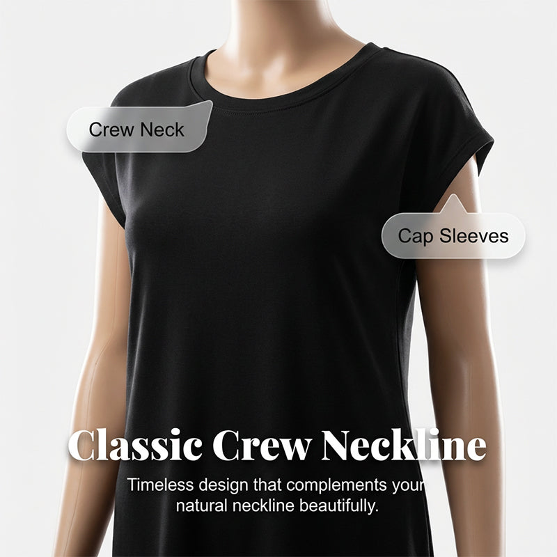 Casual T-shirtjurk voor dames met korte mouwen