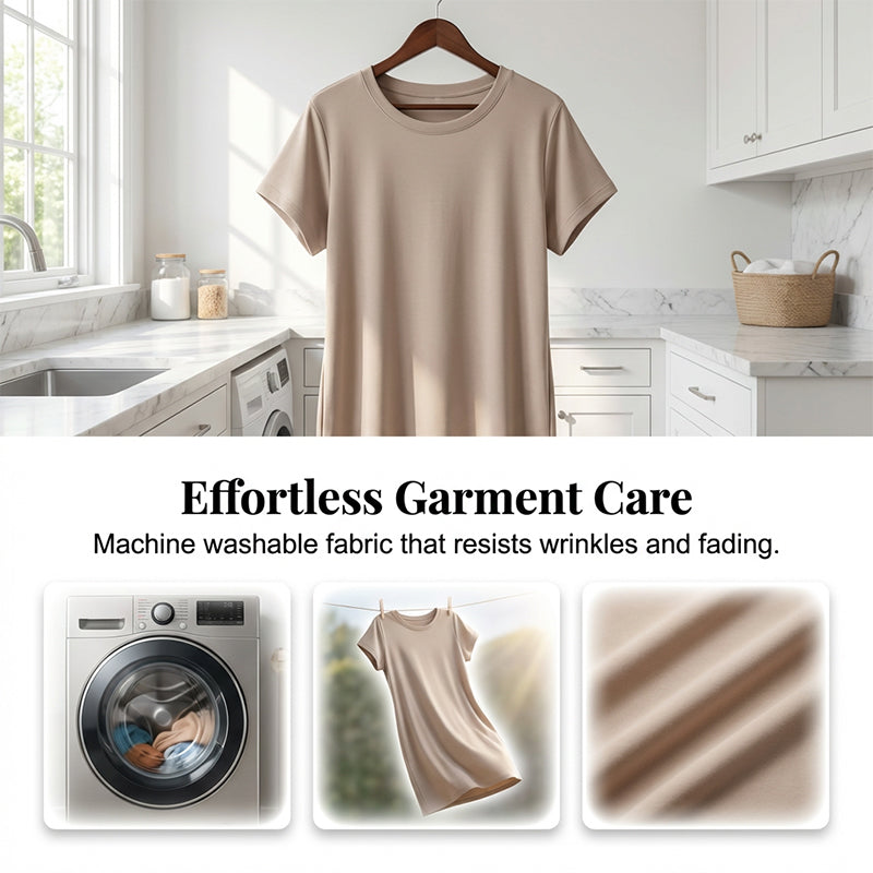 Casual T-shirtjurk voor dames met korte mouwen