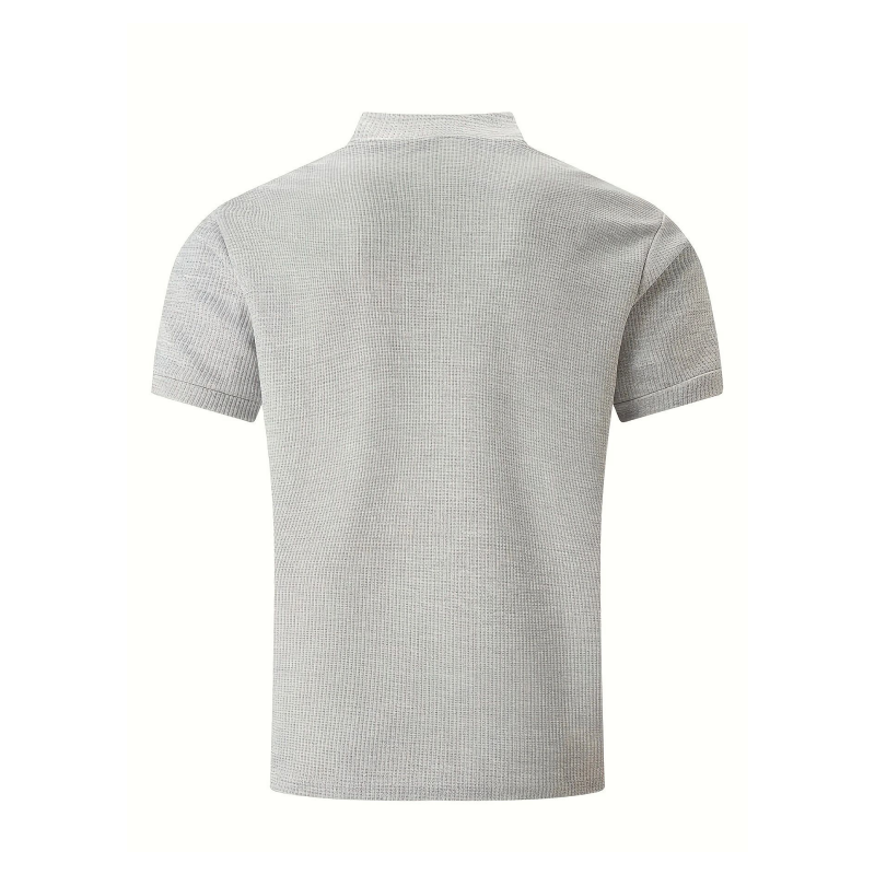 Conjunto deportivo de verano con cremallera de un cuarto para hombre