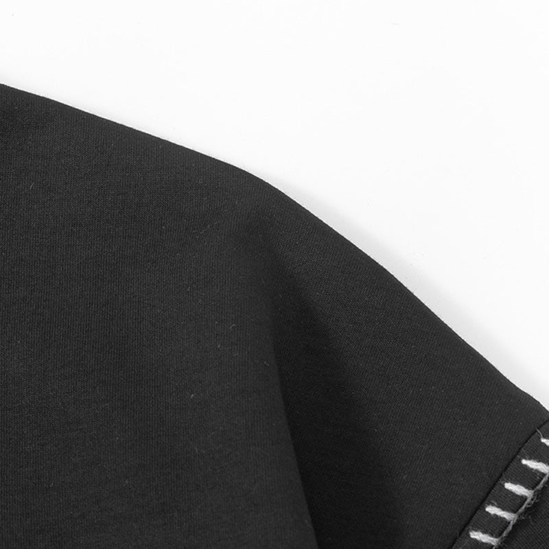 Conjunto informal de camiseta de cuello redondo y pantalón para hombre