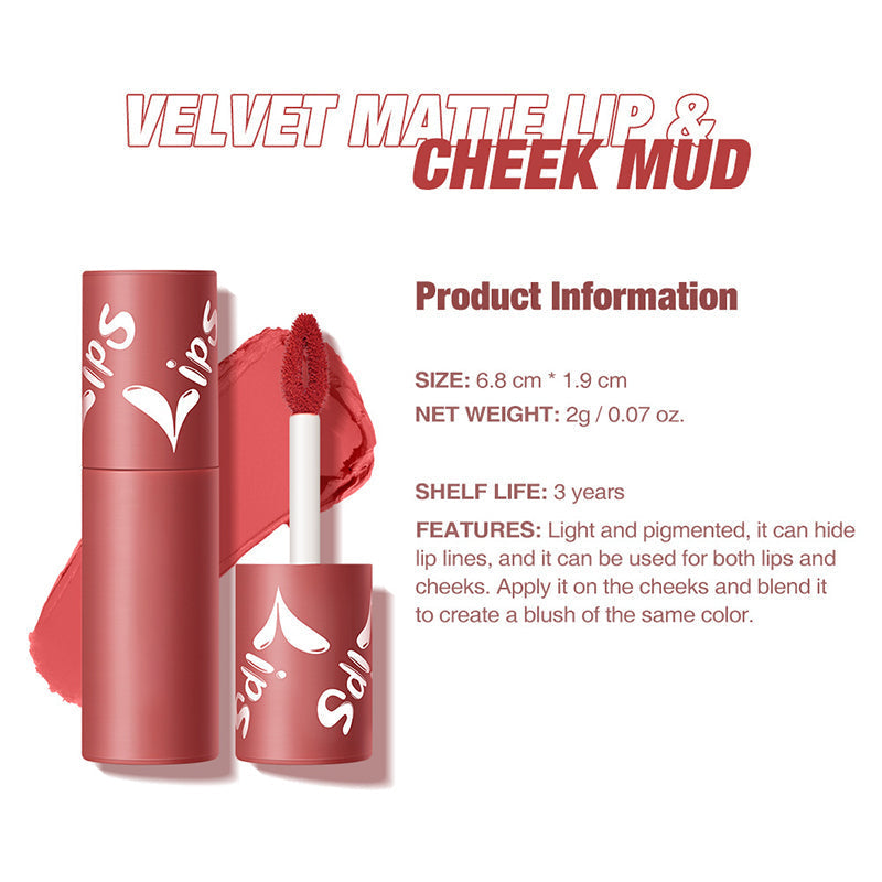 Free Pigmented Velvet Lip Glaze for Lips & Cheeks
