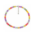 Kralenketting met kattenoogstenen in regenboogkleuren