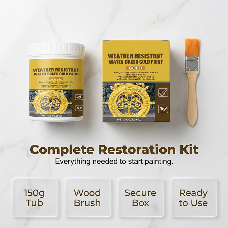 Special Price $19.99 Weather-resistant, Water-based Gold Paint