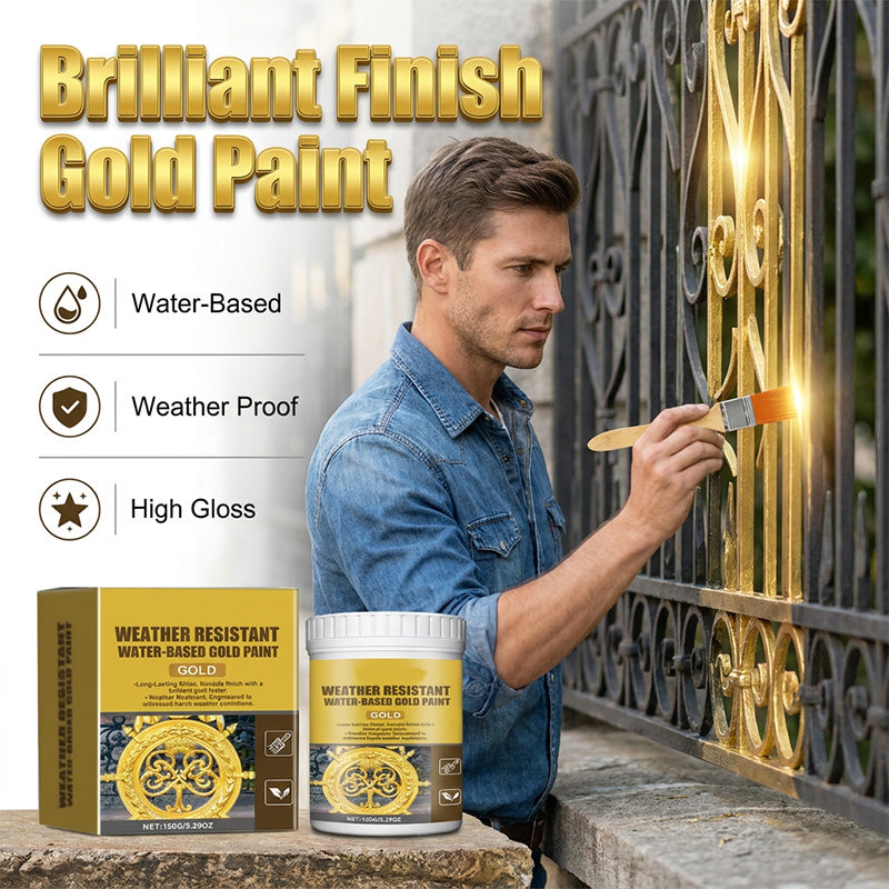 Special Price $19.99 Weather-resistant, Water-based Gold Paint