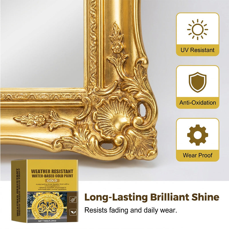 Special Price $19.99 Weather-resistant, Water-based Gold Paint