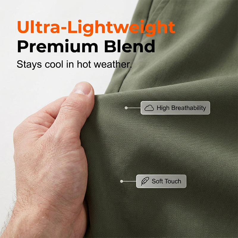 Men's Ice Silk Breathable Capri Shorts