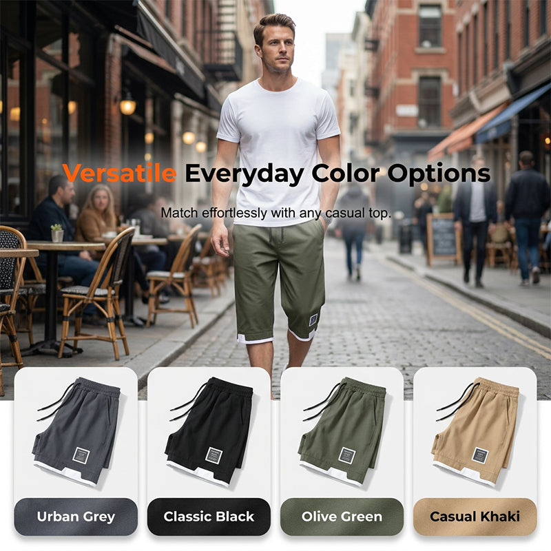 Men's Ice Silk Breathable Capri Shorts