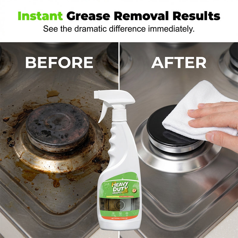 Heavy-Duty Kitchen Degreaser Spray ¨C Fast Grease Remover