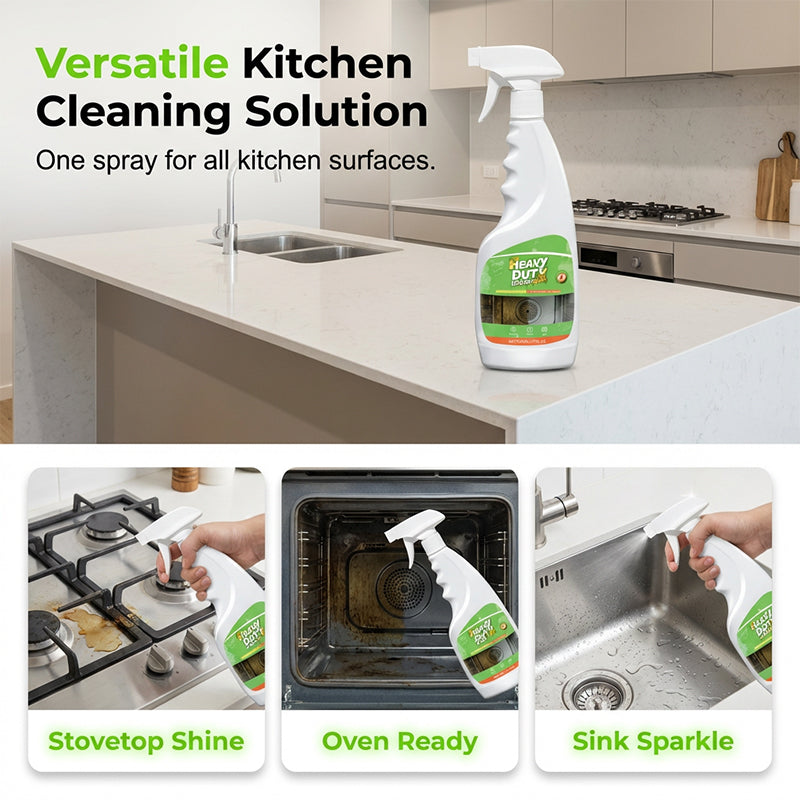 Heavy-Duty Kitchen Degreaser Spray ¨C Fast Grease Remover