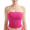 Women¡¯s Soft Solid Strapless Tube Top