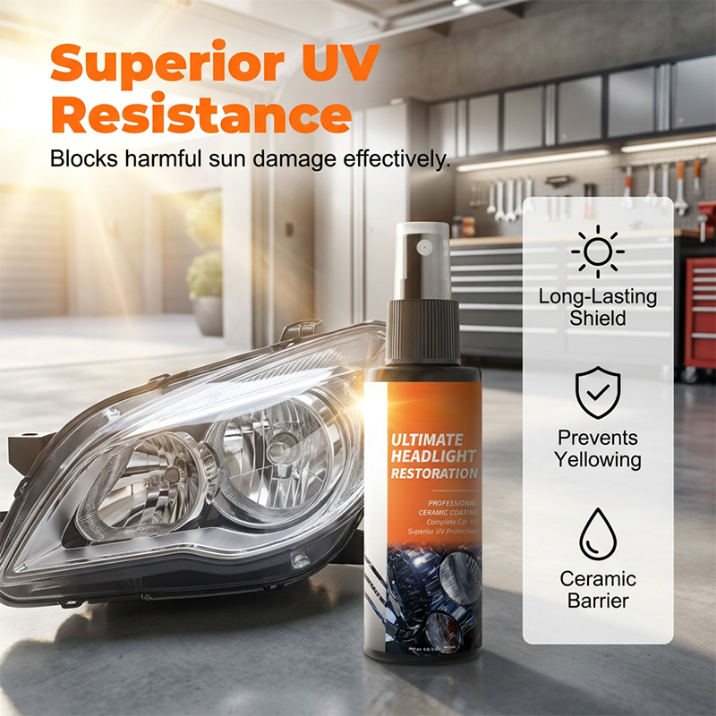 Kit spray professionale gratuito per il ripristino dei fari - Trasparenza, luminosità e guida sicura