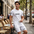 Conjunto de camiseta y pantalones cortos de verano para hombre