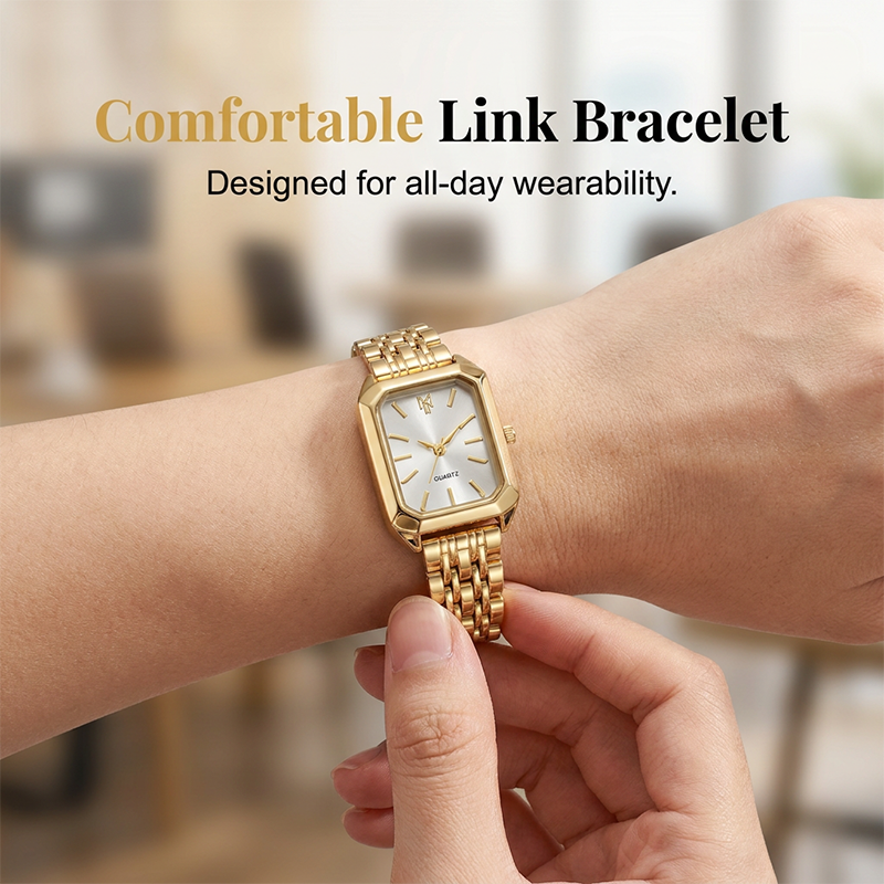 Elegant Square Quartz Watch for Women