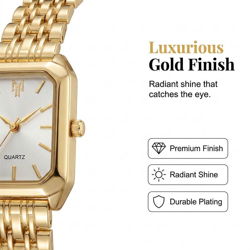 Elegant Square Quartz Watch for Women
