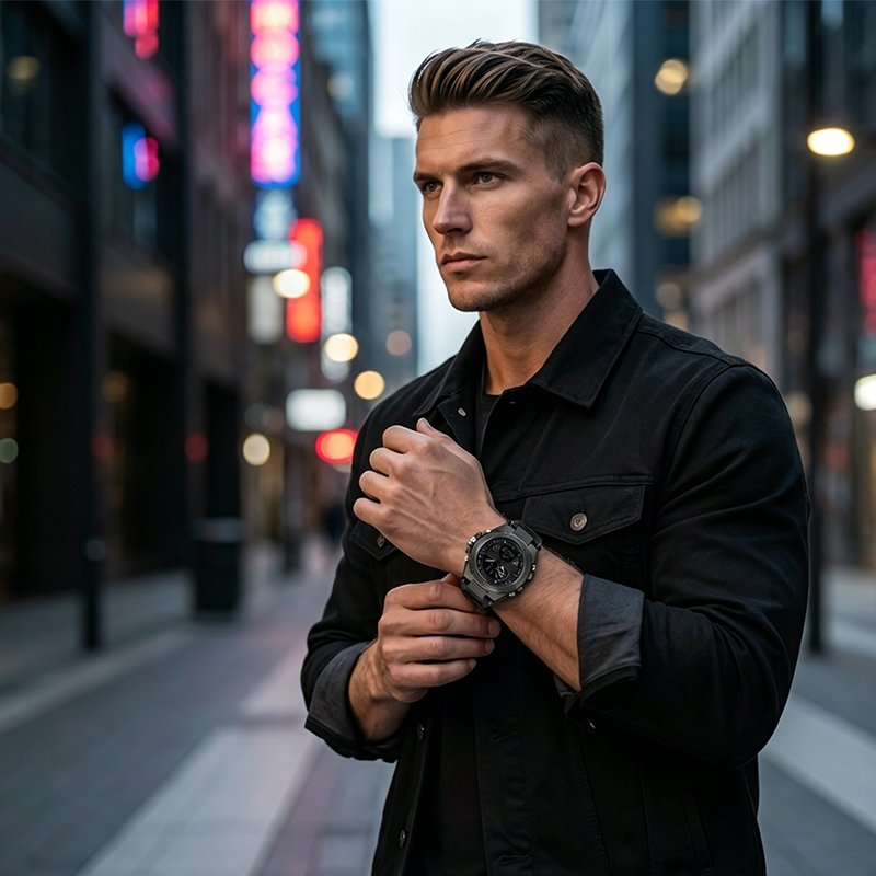 NOW Men's Waterproof Sports Watch ¨C Dual Display & Shock-Resistant ¨C Outdoor Essential