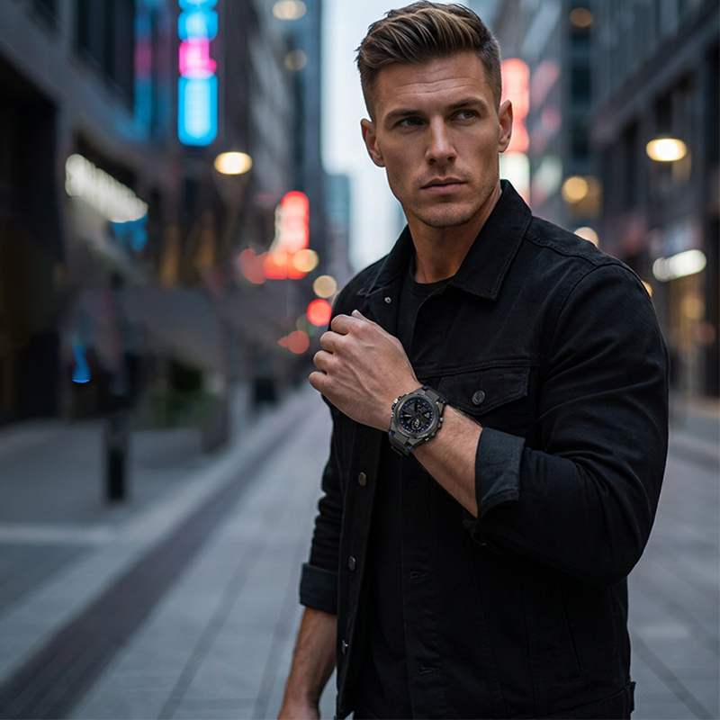 NOW Men's Waterproof Sports Watch ¨C Dual Display & Shock-Resistant ¨C Outdoor Essential