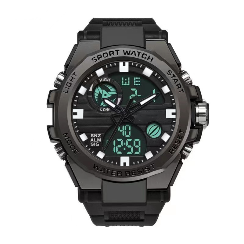 NOW Men's Waterproof Sports Watch ¨C Dual Display & Shock-Resistant ¨C Outdoor Essential
