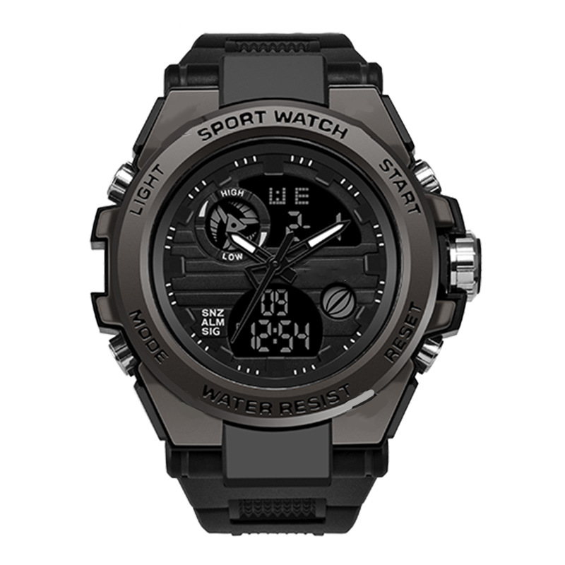 NOW Men's Waterproof Sports Watch ¨C Dual Display & Shock-Resistant ¨C Outdoor Essential