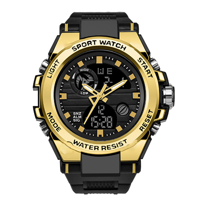 NOW Men's Waterproof Sports Watch ¨C Dual Display & Shock-Resistant ¨C Outdoor Essential