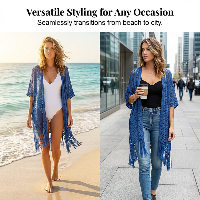 Women's Open-Front Knit Cover-Up