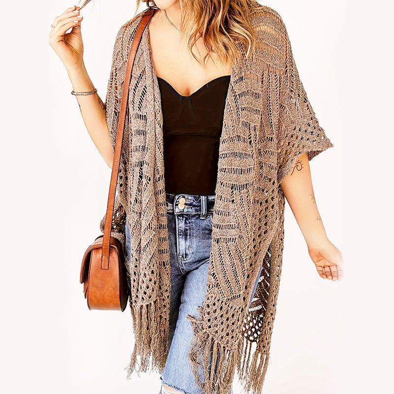 Women's Open-Front Knit Cover-Up